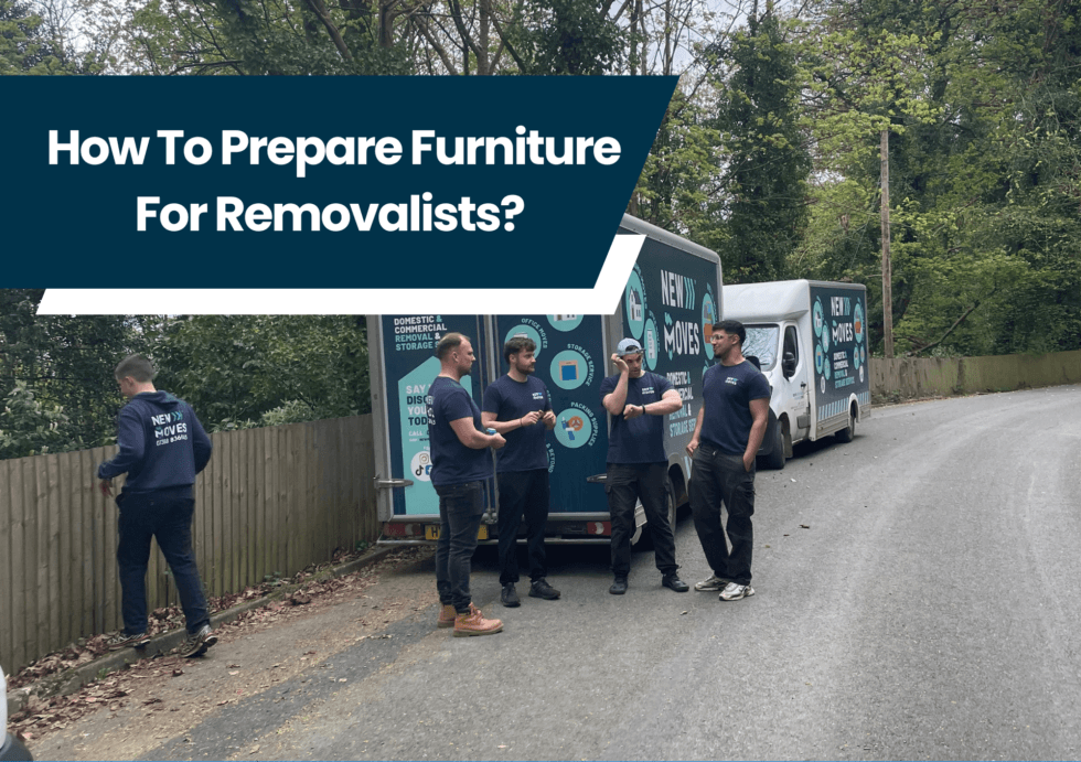 New Moves Removals team standing beside their branded removal van on a residential street, with the blog title overlaid